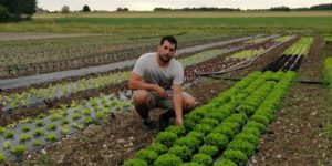 Anthony Garcin producteur de fruits et légumes en Charente